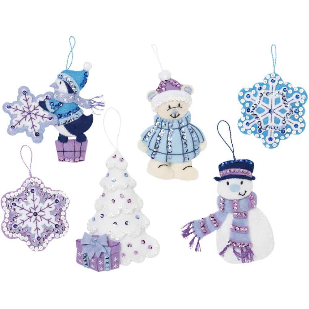 Felt Ornaments Wintry Wonderland Applique Kit